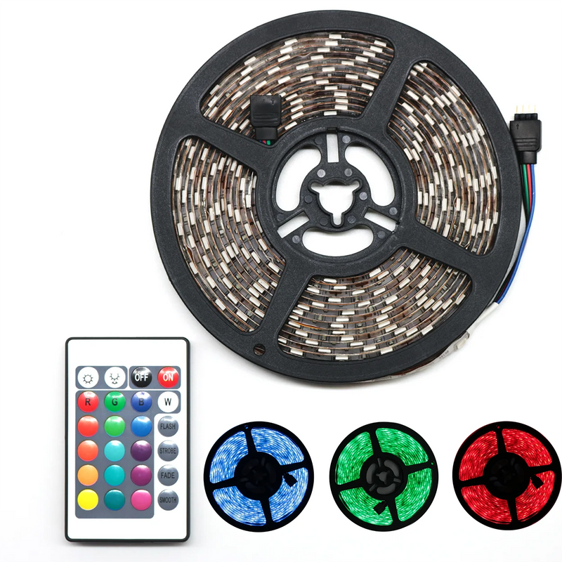 RGB de Fita Led 5m / Controle remoto / Bivolt